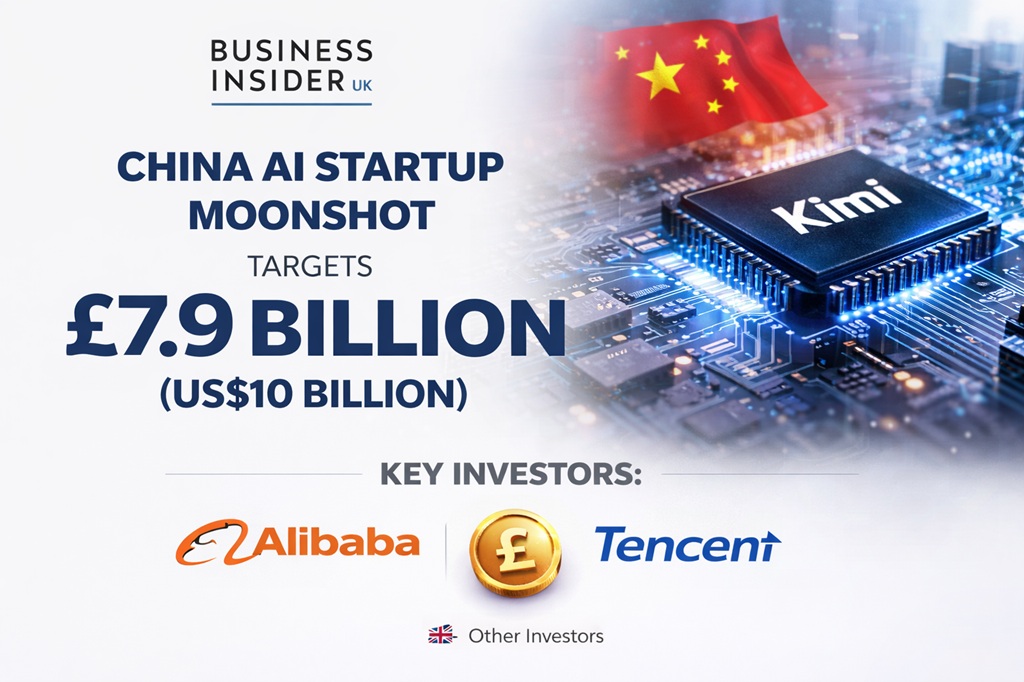 China AI Startup Moonshot Targets £7.9 Billion Valuation